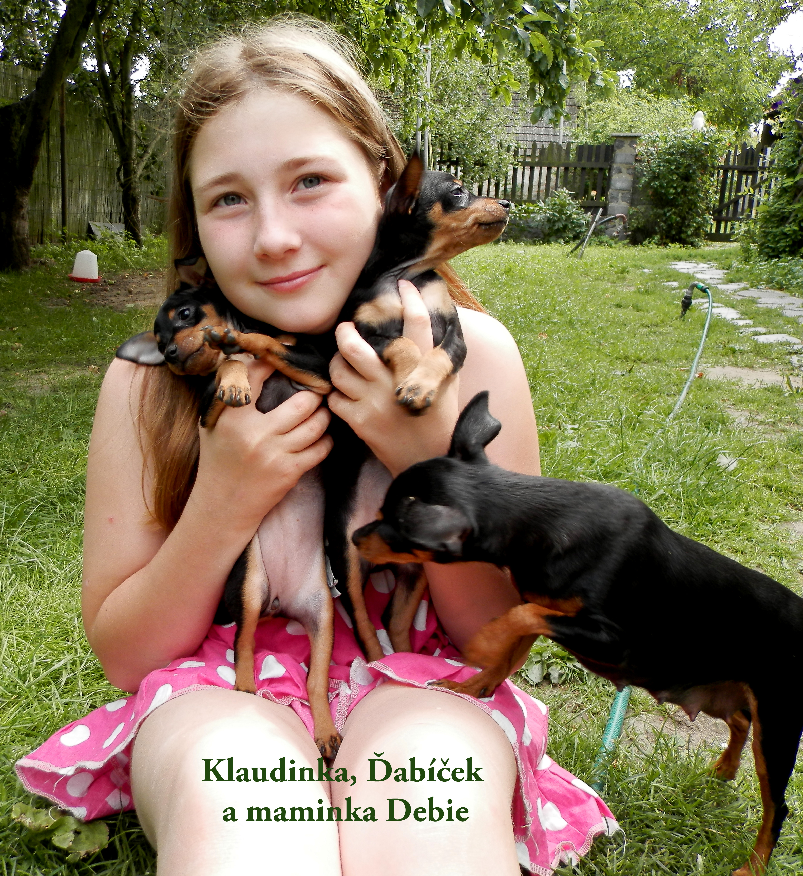 Klaudinka,Ďabíček a mamka Debie